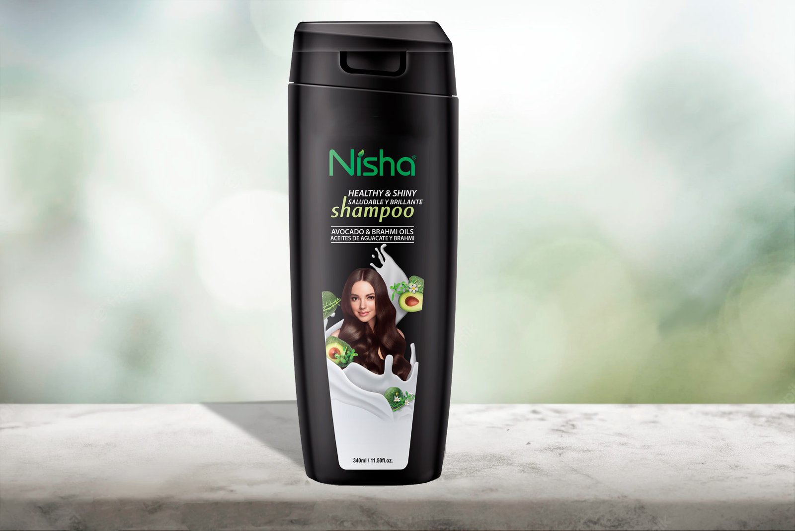 Champú de Aguacate y Brahmi Nisha 420 ml