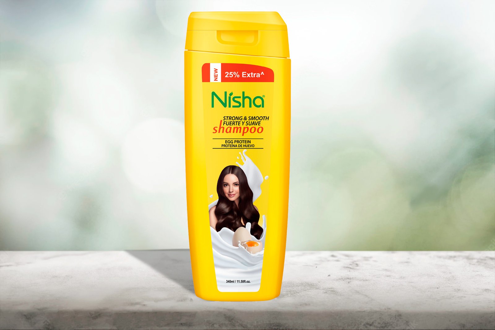 Champú de Proteína de huevo Nisha 420 ml