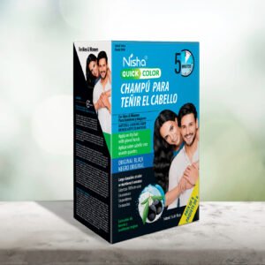 Champú para teñir Nisha 8 sobres Negro